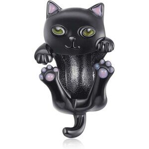 Black Cat Fun 925 Sterling Silver Charms for Bracelets